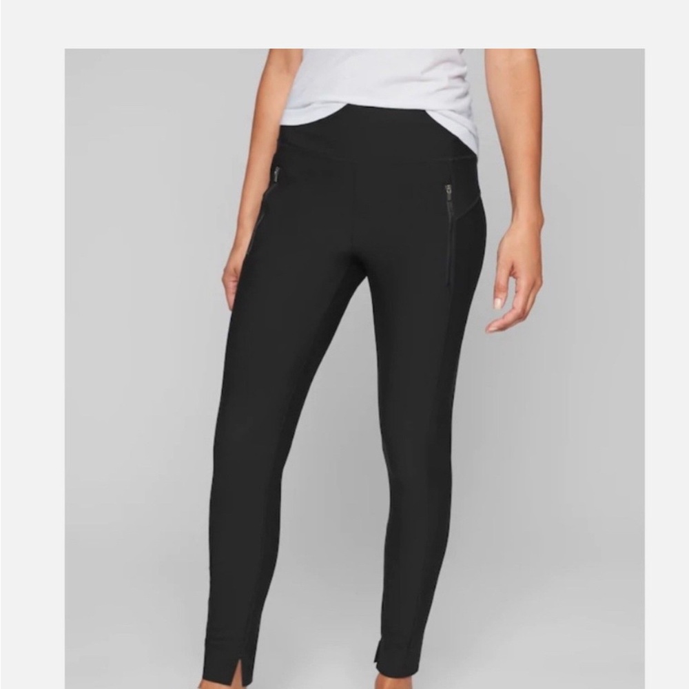 Athleta Stellar Tight Legging Travel Zip Pockets Wrinkle-Resistant, Commute